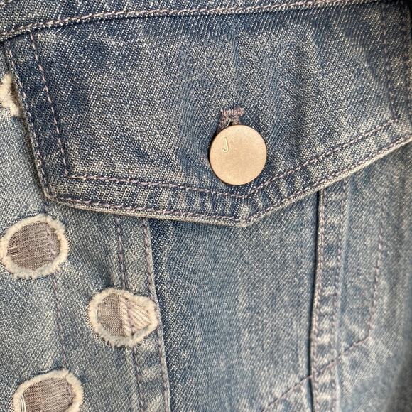 J. Brand Cyra Cropped Denim Jacket S - Picture 7 of 12